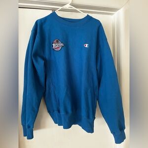 Vintage Y2K Champion Sweatshirt Detroit Pistons